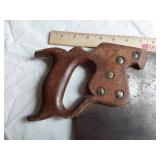 Antique Disston Hand Saw with Wooden Handle
