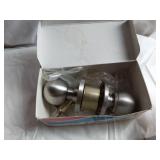 Door Knob and Lock Sets Cylindrical Lockset, Brass Knobs, and Antique Porcelain Knob