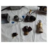 Electrical Components Including Leviton Outlet Box, Light Sockets, and Switches