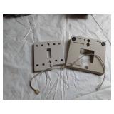 Electrical Components Including Leviton Outlet Box, Light Sockets, and Switches