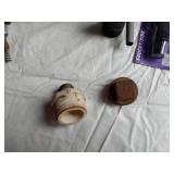 Assorted Plumbing Supplies and Tools including Drill Powered Drain Auger, Toilet Seat, and Various Fittings