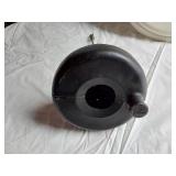 Assorted Plumbing Supplies and Tools including Drill Powered Drain Auger, Toilet Seat, and Various Fittings