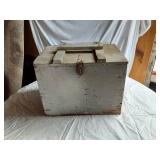 Wooden Storage Box with Handle and Latch