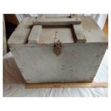 Wooden Storage Box with Handle and Latch
