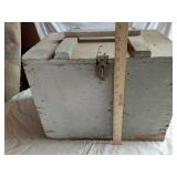 Wooden Storage Box with Handle and Latch