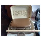 Vintage Suitcase, Targus Laptop Bag, and Dynamo Garment Bag