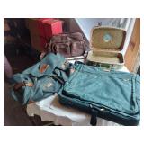 American Tourister and Jaguar Luggage Bags with Leather Bag