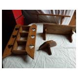 Wooden Wall Shelves and Decor Pieces