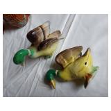 Vintage Collectible Items including Wisconsin Sugar and Creamer, Animal Figurines, and Decorative Pieces