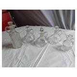 Glass Cruets with Various Designs and Sizes