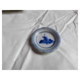 Delft Blue Windmill-Themed Ceramic Salt and Pepper Shakers and Mini Pitcher and Saucer