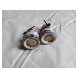 Delft Blue Windmill-Themed Ceramic Salt and Pepper Shakers and Mini Pitcher and Saucer