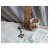 Trojan Keychain and Cup