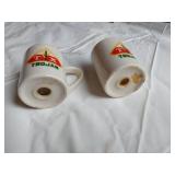 TX Trojan Ceramic Mug Shaped Salt and Pepper Shakers