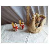 Wilitts Designs Figurine and Goose Candle Holders