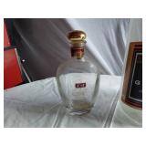 Miller Genuine Draft Large Coin Bank and E&J Brandy Decanter