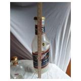 Miller Genuine Draft Large Coin Bank and E&J Brandy Decanter