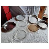 Assorted Baking and Pie Plates including Pyrex and Anchor Hocking