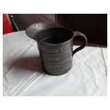 Vintage Kitchenware Lot including Metal Ice Cube Tray, Springform Pan, and Measuring Cup