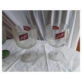 Miller Lite Pitchers and Schlitz Beer Glasses and Other Goblets