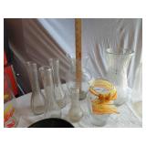 Glassware and Beverage Dispenser including Pitcher, Vases, and Jars