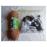 HUGE Lot of Sewing Supplies and Accessories Including Necchi Supernova Parts, Singer Needles, Scissors, and Fabrics