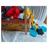 HUGE Lot of Sewing Supplies and Accessories Including Necchi Supernova Parts, Singer Needles, Scissors, and Fabrics