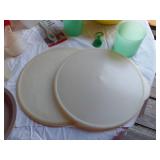 Mixed Kitchenware Items including Plastic Containers, Can Opener, and Dish Rack