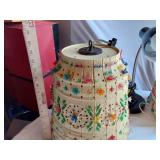 Colorful Beaded Hanging Lampshades with Desk Lamp