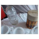 The Citizens State Bank Memorabilia including Glass Mugs, Jars, and Thermos and Other Items