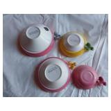 Glassware and Measuring Cups Set including MG Japan Measuring Cups, Crystal Clear Bowls, and Plates