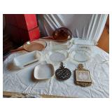 Vintage Kitchen Cookware Lot including Pyrex, Fire-King, and Mount Clemens Pottery