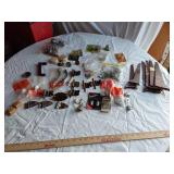 Assorted Hardware and Fixtures including Hinges, Handles, and Fasteners