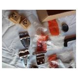 Assorted Hardware and Fixtures including Hinges, Handles, and Fasteners