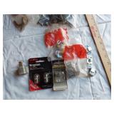 Assorted Hardware and Fixtures including Hinges, Handles, and Fasteners
