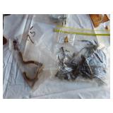 Assorted Hardware and Fixtures including Hinges, Handles, and Fasteners