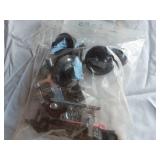 Assorted Hardware and Fixtures including Hinges, Handles, and Fasteners