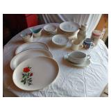 Homer Laughlin and Corelle, Plates, Platters, and Mugs