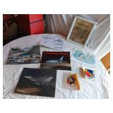 Lot of F-16 Fighter Jet Memorabilia and Collectibles including Posters and Stickers