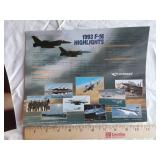 Lot of F-16 Fighter Jet Memorabilia and Collectibles including Posters and Stickers