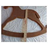 Wooden Rocking Horse Wall Decor Set