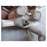 Assorted Vintage Figurines and Lamp Parts with Horses, Cats, Dogs