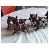 Cast Iron Horse Drawn Wagon