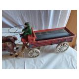 Cast Iron Horse Drawn Wagon