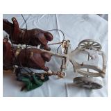 Cast Iron Horse Drawn Wagon