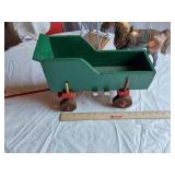 Vintage Wooden Toys and Metal Windmill Set