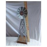 Vintage Wooden Toys and Metal Windmill Set