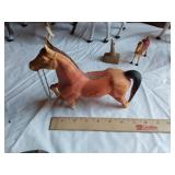 Vintage Horses Figures and Decor - some with damage
