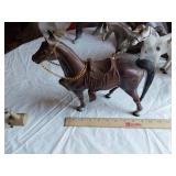 Vintage Horses Figures and Decor - some with damage