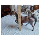 Vintage Horses Figures and Decor - some with damage
